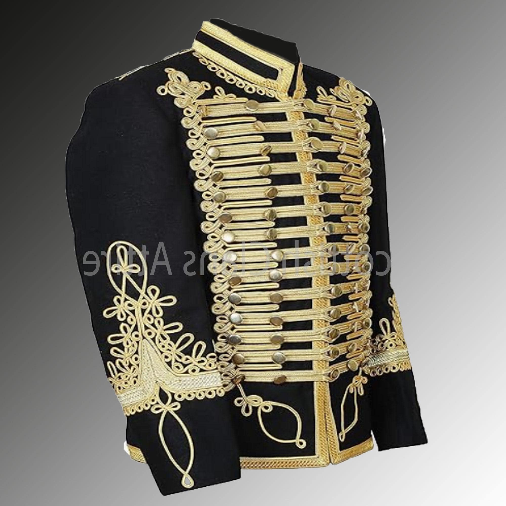 napoleon army jacket【NOT CONVENTIONAL】 Napolian Style Renaissance Military Zipper Jacket for Men