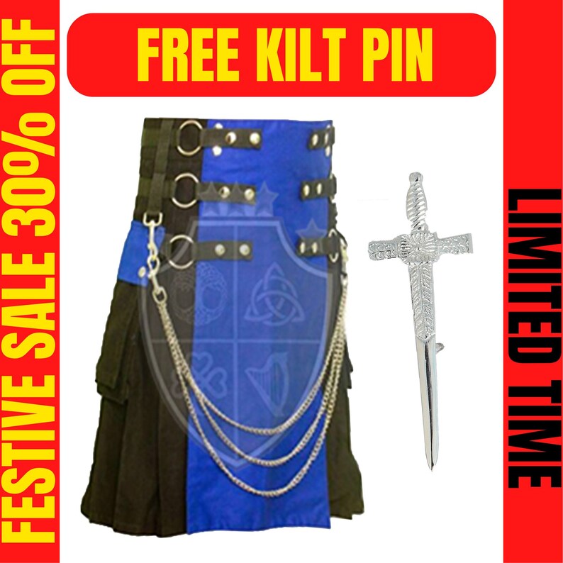 Scottish Kilts Utility Kilts for Men Scottish Kilts for Men Gothic