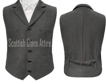 1970 Studio Donegal Irish Charcoal Wool Lined Poor Man's