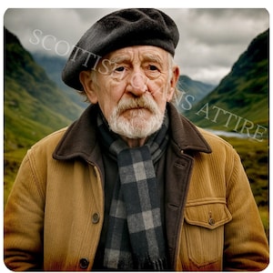 Scottish Highlanders Tam O Shanter Hat - Wool Kilt Cap for Men - Custom Colours