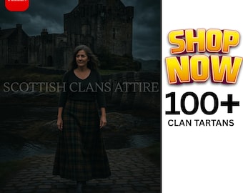 Wool Maxi Skirt, Full Length Maxi Skirt for women, Blended Wool Made to Order Scottish Clan Tartan Maxi Skirt, Halloween theme Plaid Skirt