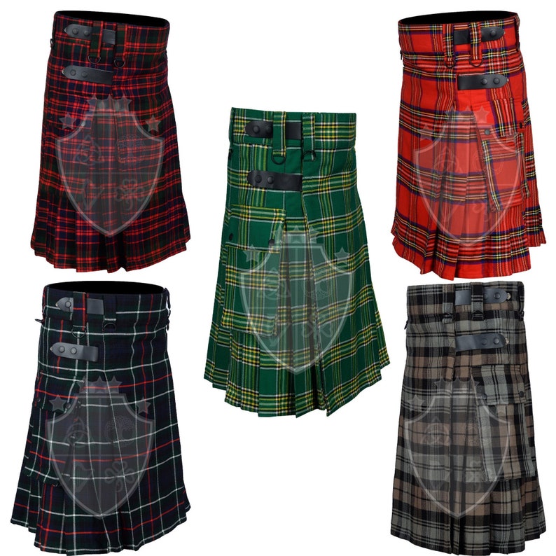Scottish kilts, tartan kilts, utility kilts, cargo kilts, 8 yard tartan kilts, Hybrid kilts,  Plaid kilts, plaid skirts, custom made kilts, cotton kilt, Halloween kilts, LGBTQ kilts, Pride kilt, kilt for men, gothic kilts, wedding kilts, formal kilts