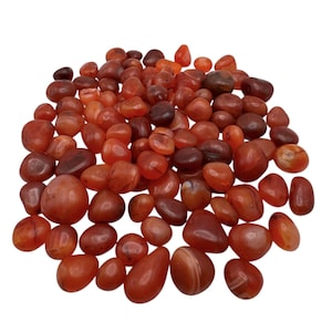 Carnelian Tumbled Stones, Polished Crystals, Available in 1 kg bags
