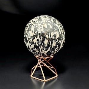 Natural Zebra Jasper Crystal Sphere, Crystal Sphere with Display Stand