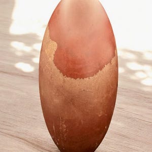 Narmada Shiva Lingam Stone, Sacred Brown River Stone