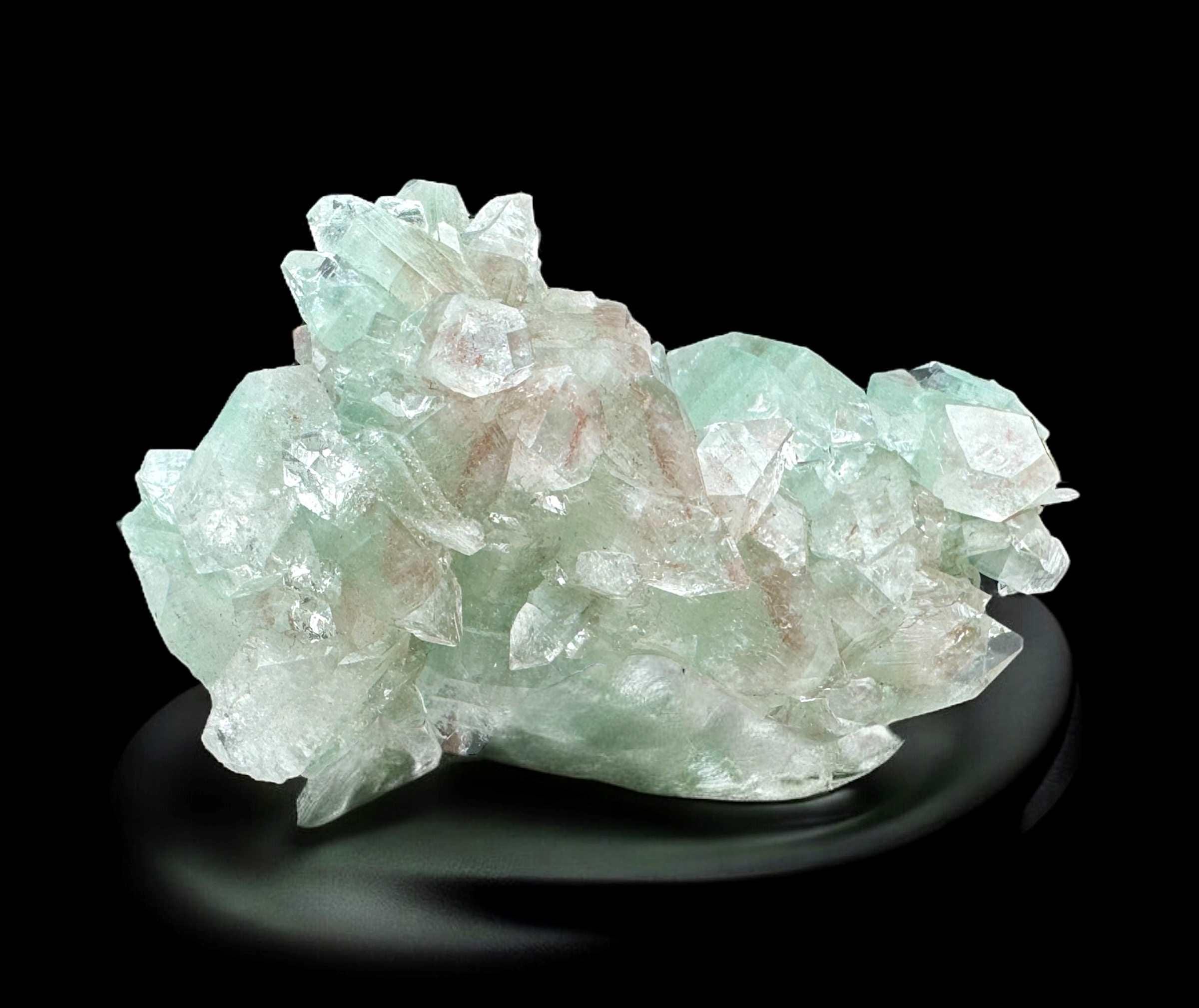 グリーンアポフィライト☆カルサイト共生☆クラスター☆台座付き☆ 希少ダイヤモンドグリーンアポフィライトクラスター - Etsy 日本