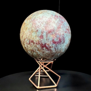 Natural Ruby Kyanite Crystal Sphere: Healing Stone Decor