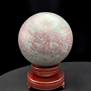 Natural Ruby Kyanite Crystal Sphere, Ultraviolet Ruby Kyanite Crystal Sphere