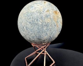 Blue Kyanite with Quartz Sphere