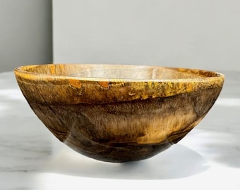 Handcrafted Tiger's Eye Crystal Bowl: Healing Gemstone Decor, 4"