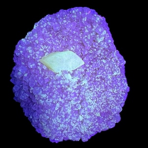 Ultraviolet Fluorescent Calcite Cluster