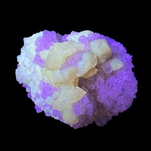 Ultraviolet Fluorescent Calcite Cluster