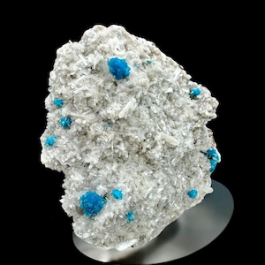 Rare Blue Cavansite with Stilbite Cluster