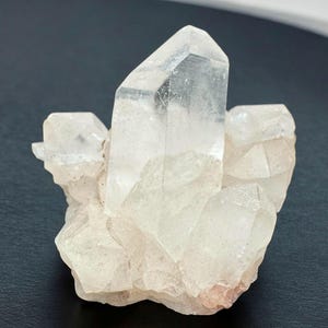 Pink Himalayan Quartz Cluster: Nirvana Ice Quartz Crystal (4.4 oz)