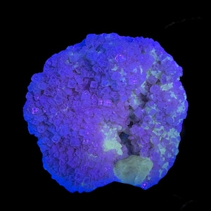 Ultraviolet Fluorescent Calcite Cluster