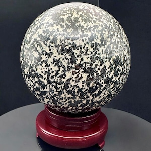 Natural Zebra Jasper Crystal Sphere, Crystal Sphere with Display Stand