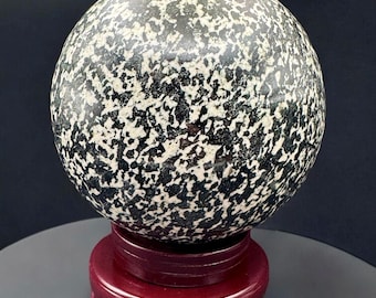 Natural Zebra Jasper Crystal Sphere, Crystal Sphere with Display Stand