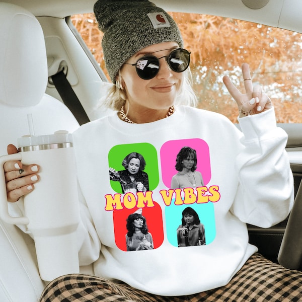 Mom Vibes Sweatshirt | 90's Mom Sweatshirt | Retro Mama Sweatshirt | Vintage Mama Sweatshirt | Trendy Mom Sweatshirt | Gifts for Mom