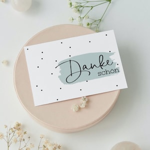 Postkarte DIN A 6 - Deko - Dankeschön