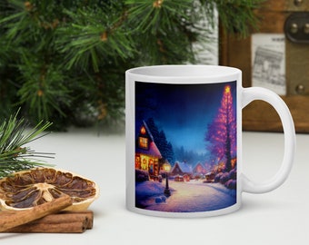 Christmas White glossy mug