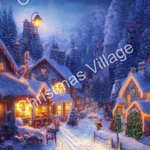 Christmas scene- Digital Download PNG,JPEG