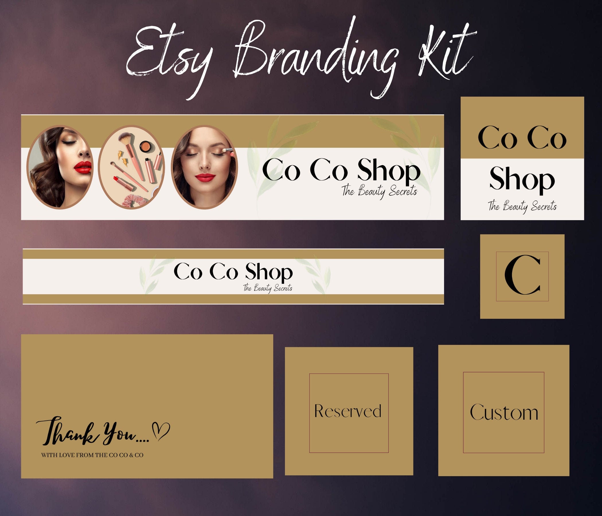 Etsy banner Etsy Cover Photo Etsy branding kit Etsy Cover Etsy
