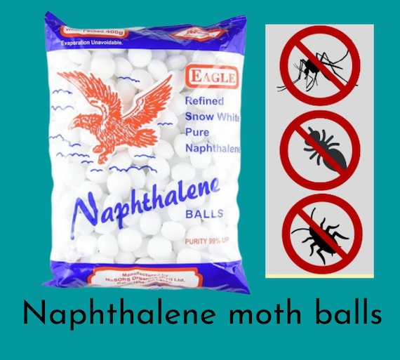 50 Balls Napthalene Moth Pest Insect Control Anti Mold Repelent Scented camphor 