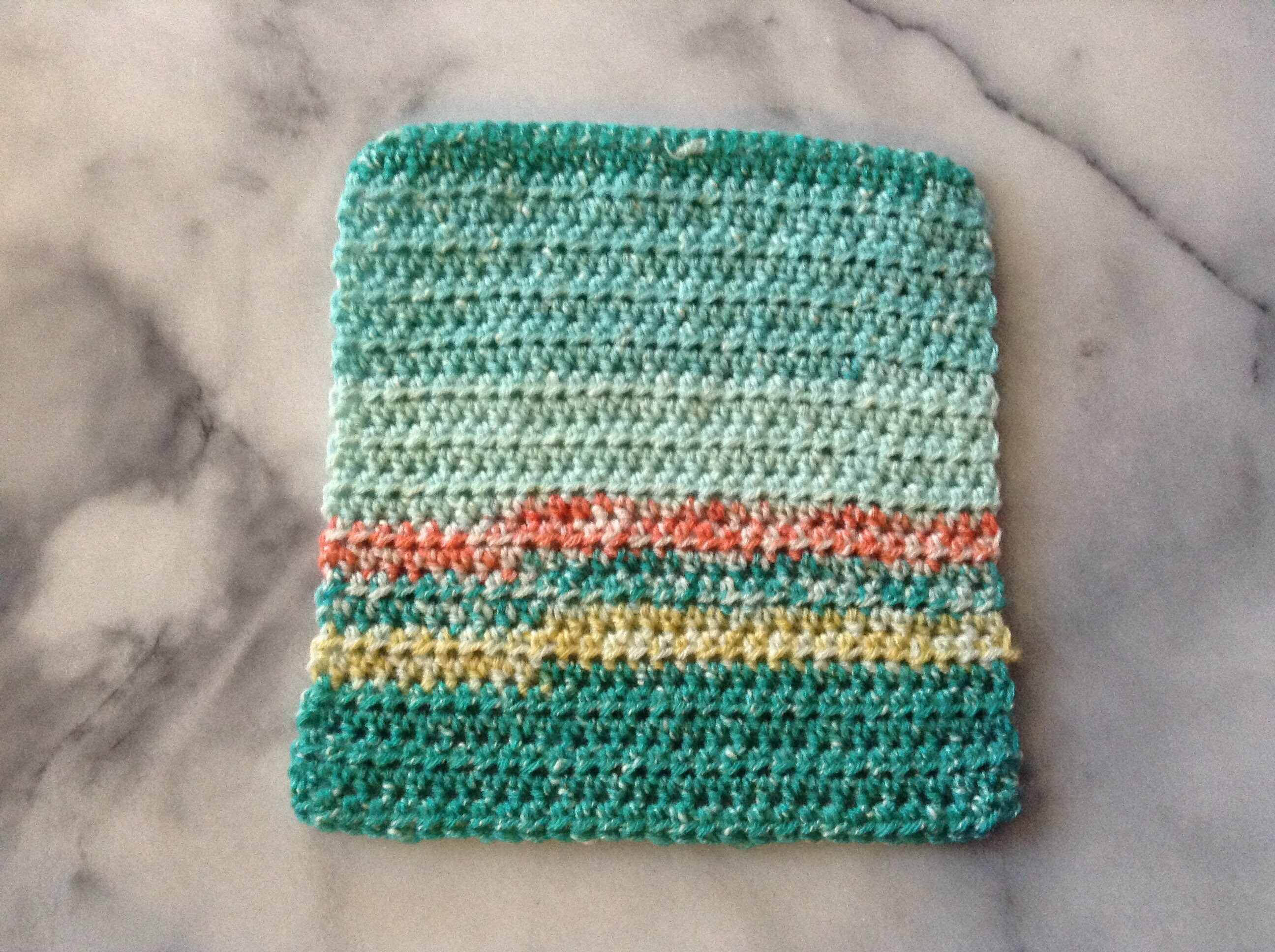 Blauer Mehrfarbiger Waschlappen/ Geschirrtuch | Etsy