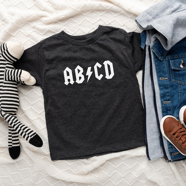 Abcd Toddler Shirt - Etsy