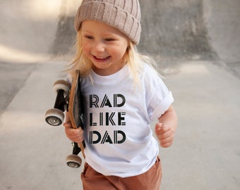 Rad Like Dad Tee | Fathers Day Gift | Baby Shower Gift | Dad and Baby Matching