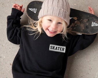 Skater | Toddler Sweatshirt | Trendy Sweatshirt | Hipster Kids Sweatshirt