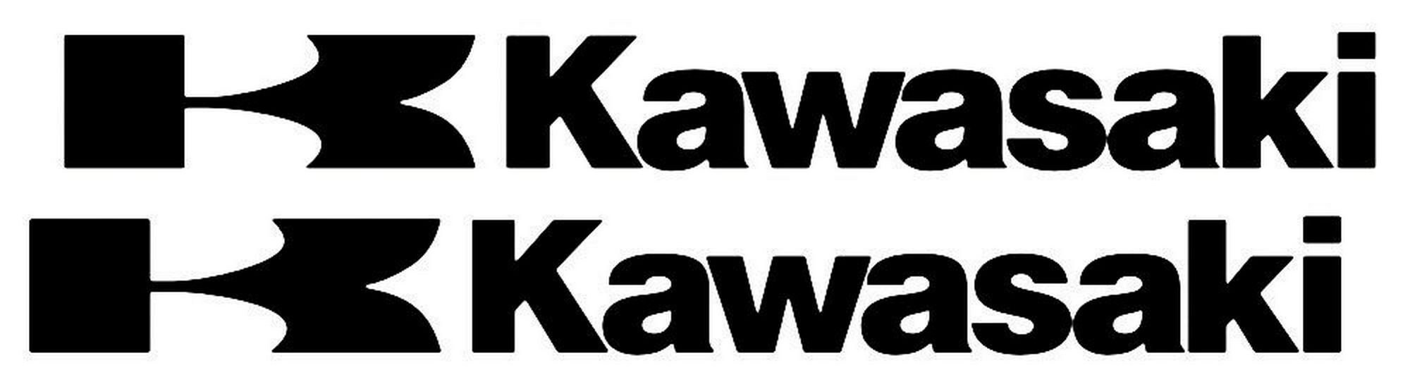 709 2 x KAWASAKI Decals Stickers Car Truck Van Wrap Emblem Etsy