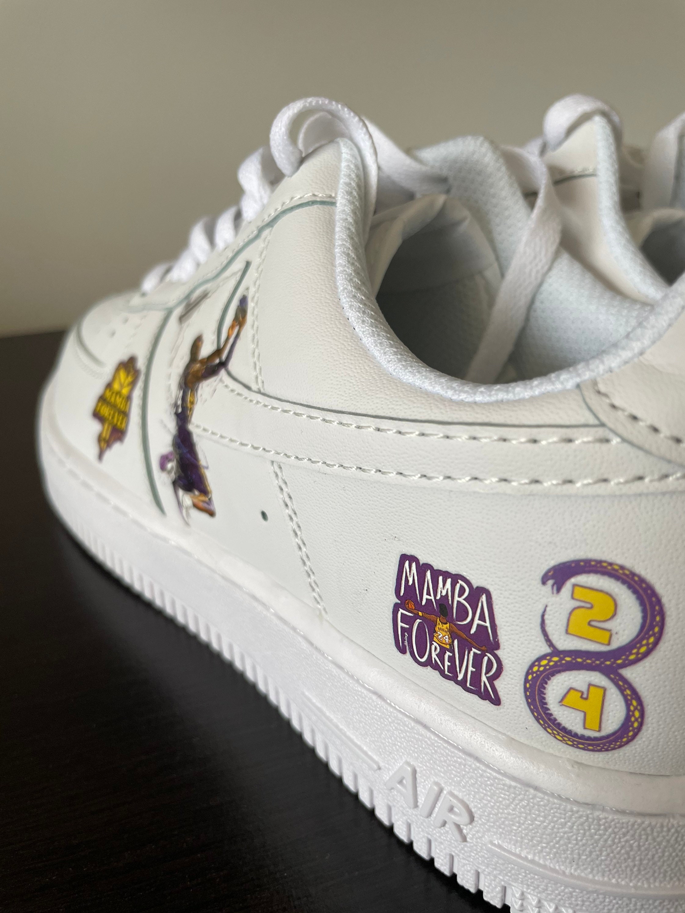 Nike Air Force 1 Personalizado Kobe Bryant Ue Talla 42 Etsy