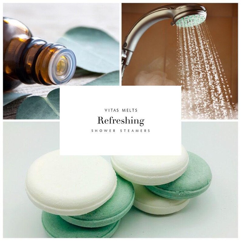 Refreshing Shower Steamers Set Strongly Scented Menthol Oil Etsy UK