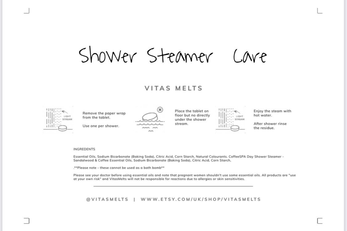 Variety Shower Steamers Shower Melts Refreshing Awaken Etsy