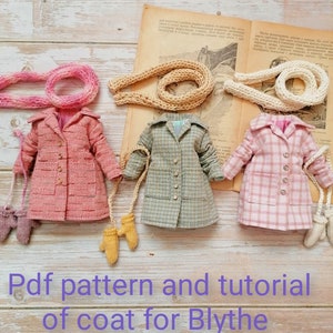 Pdf pattern of coat for Blythe