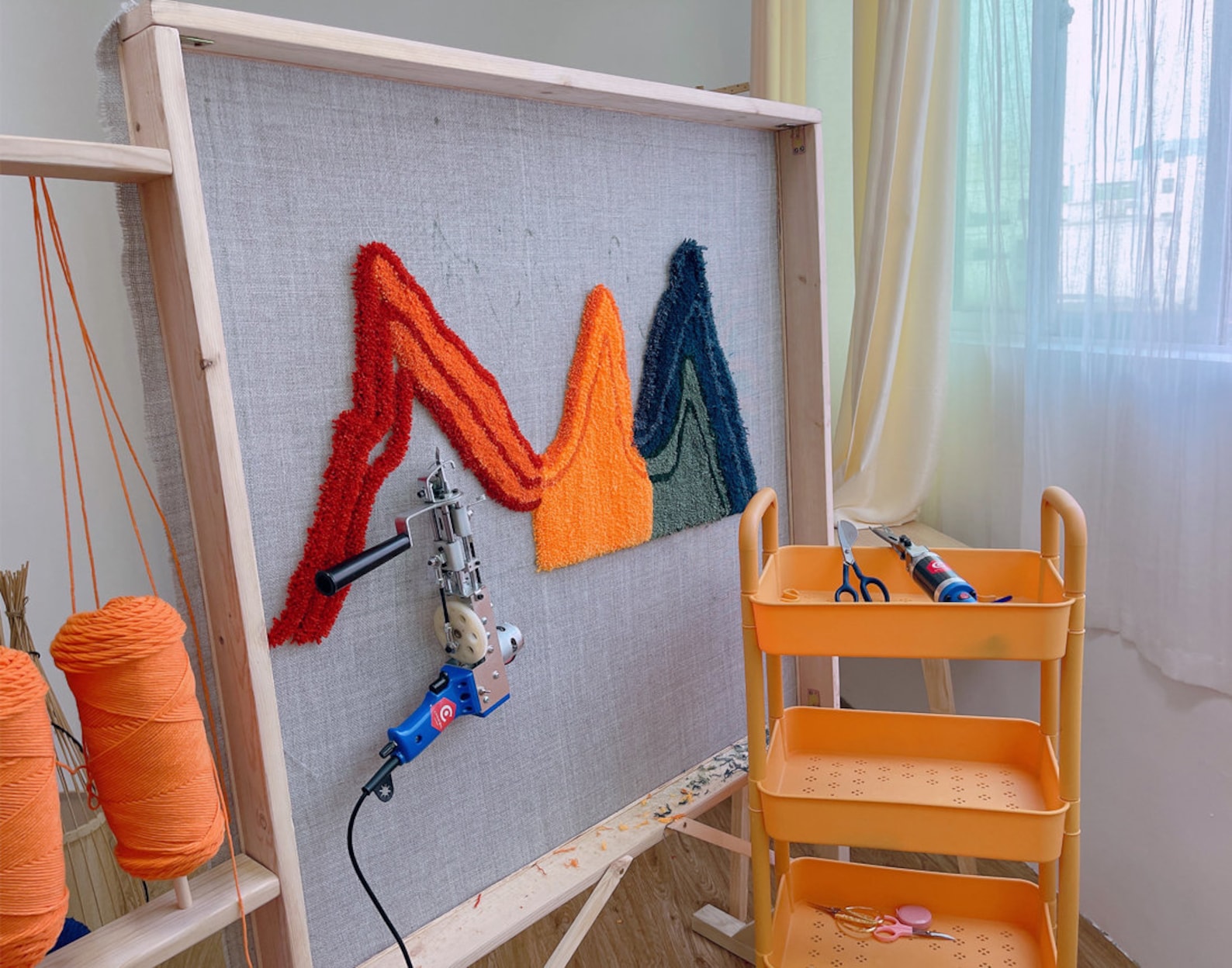12 Size Tufting Frame With Foot for Tufting Gun \ Desktop Frame Trong ...