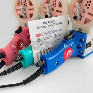 THE DUO Cut & Loop Pile Tufting Gun 2 in 1 Tufting Machine Carpet Tufting Tools Blue Color Machine image 7