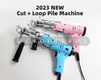 2023 New Cut & Loop Pile Tufting Gun \ Pink Handmade 2 in 1 Tufting Machine \ Carpet Tufting Tools \ Blue Color Machine