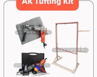 Tufting Kit \ AK Tufting gun \Tufting Cloth\Rug Carver\Tufting Frame for a Beginner, Handmade Tool