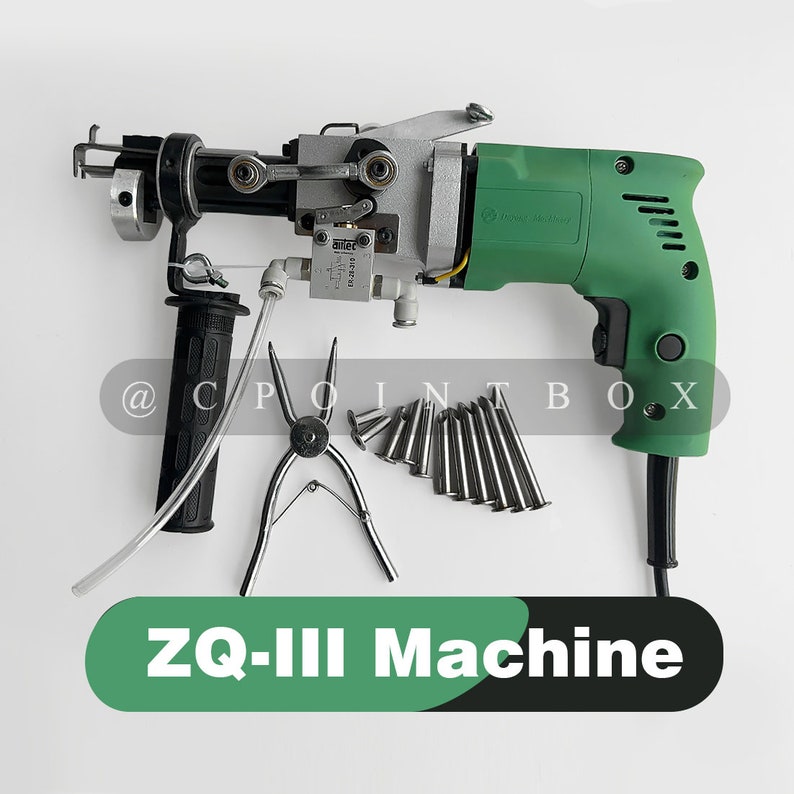 Pistola de mechones neumática ZQ-III, máquina de mechones, máquina de mechones de alfombras, herramienta para hacer alfombras hecha a mano imagen 1