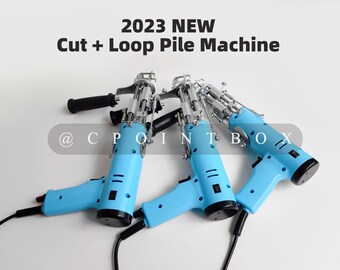 2023 New Cut & Loop Pile Tufting Gun \ Blue Handmade 2 in 1 Tufting Machine \ Carpet Tufting Tools \ Blue Color Machine