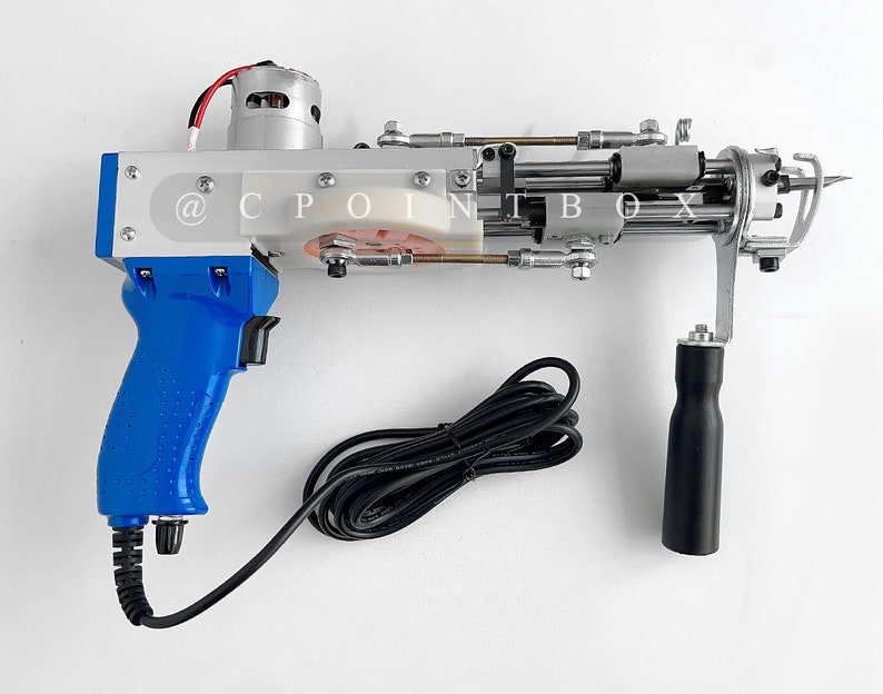 THE DUO Cut & Loop Pile Tufting Gun 2 in 1 Tufting Machine Carpet Tufting Tools Blue Color Machine image 3