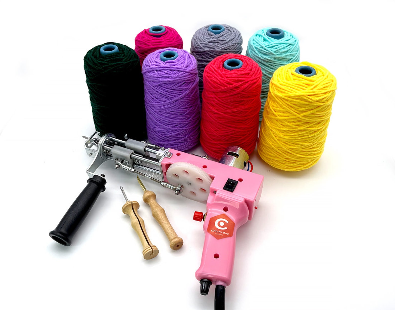 500g 1 lb Rug Yarn Tufting Yarn Cones for Tufting gun / Etsy