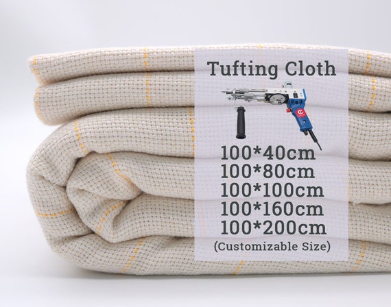 4M 157 Width Tufting Cloth, Monks Cloth With Yellow Guidelines for Tufting  Gun Tufting Fabric 