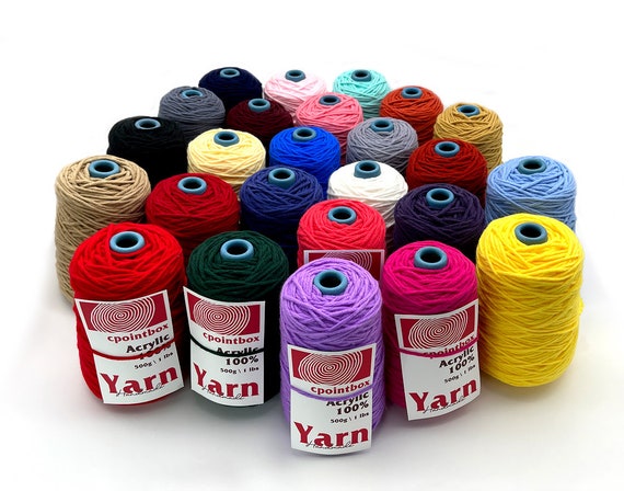 400g 0.9 Lb Rug Yarn, 1-70 Tufting Yarn cones for Tufting Gun / Punch  Needle Acrylic Yarn Handmade Rug Yarn 