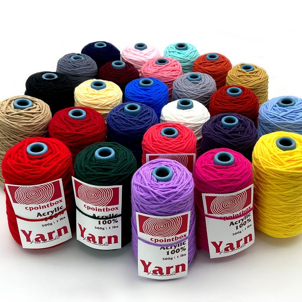 400g \ 0.9 lb Rug Yarn, # 1-70 Tufting Yarn +Cones for Tufting gun / Punch needle  Acrylic Yarn handmade rug yarn