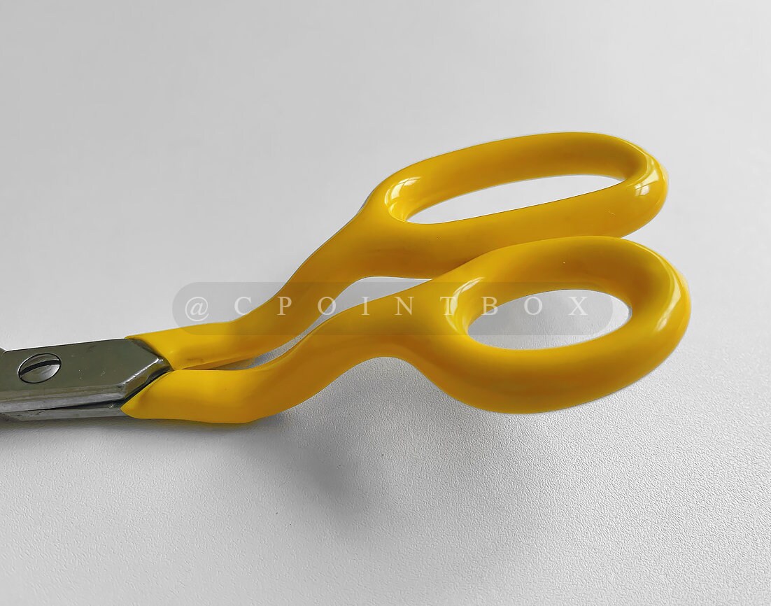 7インチ ダックビル はさみ タフティングカーペット用、ブルー/ピンク