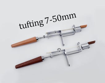 Herramienta Speed Tufting 3.0 / Altura de pelo ajustable de 7 a 50 mm / Con tijeras de corte y accesorios / Elige tu mango de madera