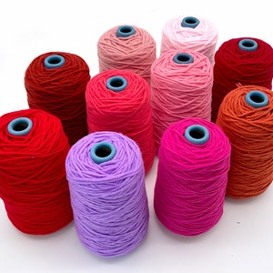 400g 0.9 lb Rug Yarn, 1-70 Tufting Yarn Cones for Tufting gun / Punch needle Acrylic Yarn handmade rug yarn image 3